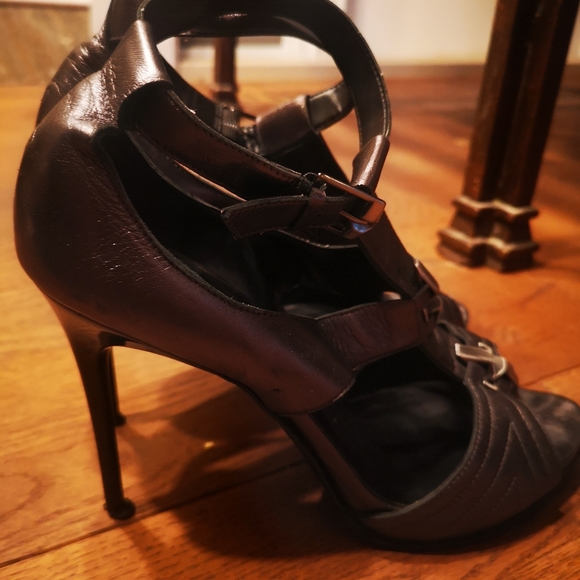 7 for all man kind heels, size 8.5, steel silver - Picture 3 of 5